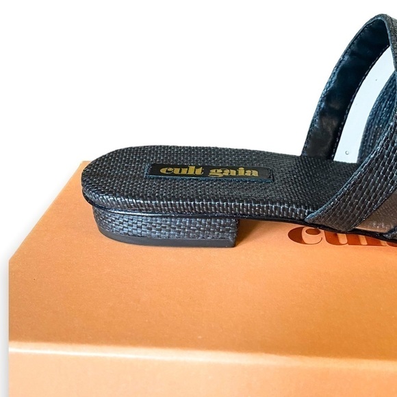 New‎ in Box, Cult Gaia Sarelle Flat Sandals, Black, Size 37EU - Picture 11 of 16